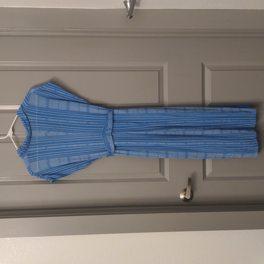Lush Blue & White Striped Dress - Picture 9 of 13
